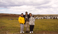 Sue, Paul & Lynn of Marysville Travel with King Penguins